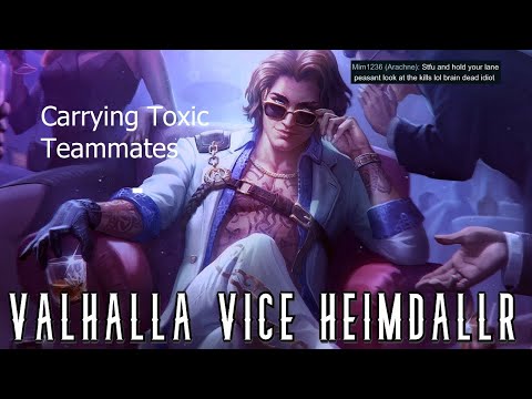 CARRYING TOXIC TEAMMATES AS HEIMDALLR ADC - SMITE Conquest