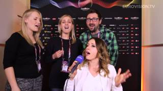 Monika Kuszyńska sings In The Name Of Love backstage