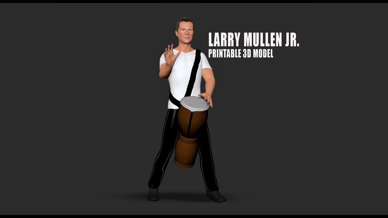 Larry Mullen Jr U2 3D Print Model