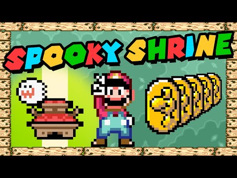 New Super Mario World 2: Around The World - Spooky Shrine (All Exits, Dragon Coins, & Secret Code)