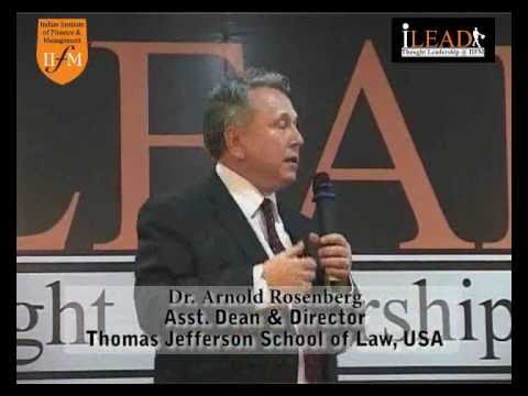 IIFM thought leadership seminar-'Global compliance issues' - By Dr. Rosenberg, Asst Dean, TJSL USA