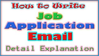 Write Perfect Job Application Email with Example - Formal Standard Method | Nexa Domain | Teekmark