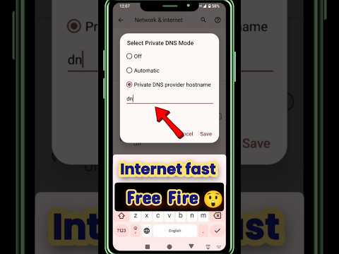 Best DNS setting for faster internet & ad blocker | Free Fire Max Game Plye PngI Private DNS setting