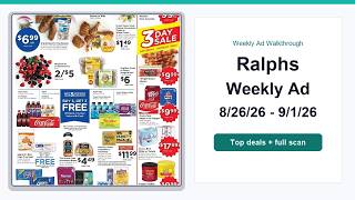 Ralphs Weekly Ad (8/26/26 - 9/1/26) Top Deals