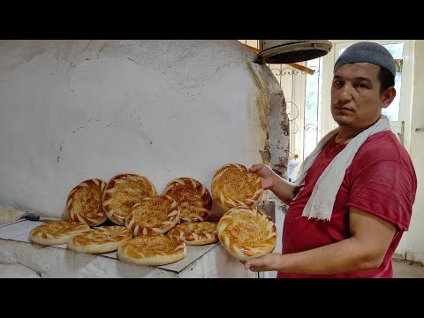 Uzbek National Bread | Baked in the TANDOOR | popular types of Bread