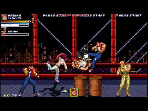 Streets of Rage 2X Megamix (OpenBoR) Nariko/Yoko, 2nd stage gameplay alpha test