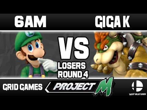 6am (Luigi) VS Giga K (Bowser) | Grid Weekly Losers Round 4