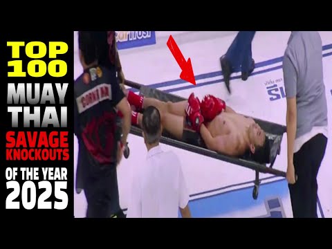 Top 100 Muay Thai "SAVAGE" Knockouts in 2025 🚨
