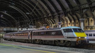 LNER class 91 going to Newcastle￼ on test￼ at 12:00