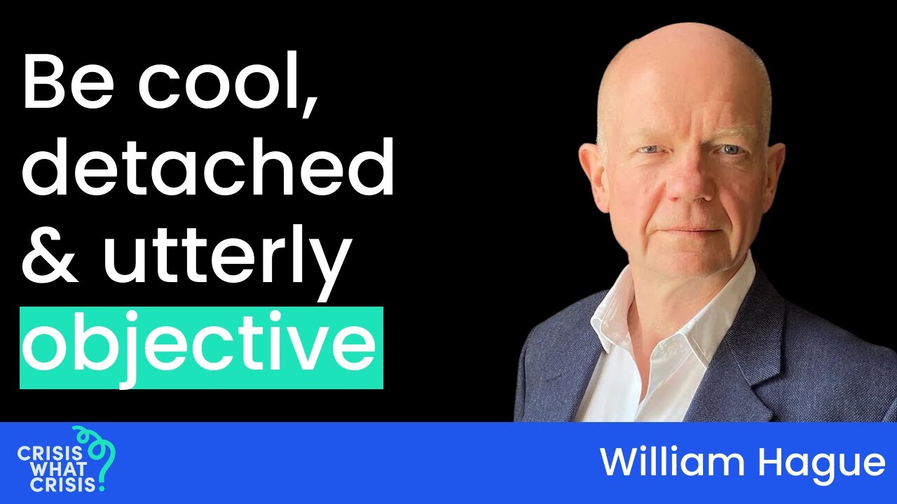 Learn how to stay calm, think clearly, and lead with reason – from the former Foreign Secretary who mastered crisis in a world fuelled by chaos. (Audio only)
