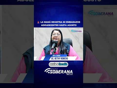 🚨 La Maná registra 60 embarazos adolescentes hasta agosto | Centro de Salud intensifica prevención