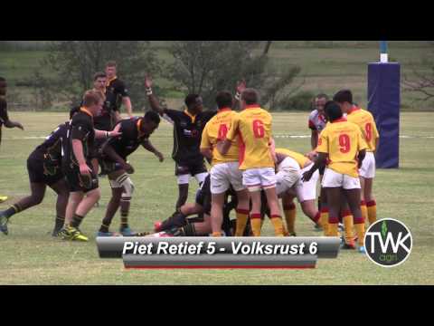 School Rugby Action - 1st Piet Retief vs Volksrust 27-02-16
