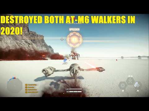 Star Wars Battlefront 2 - Destroyed both AT-M6 walkers on Crait in 2020! It's still possible!