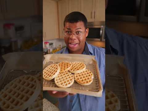 How to make your own freezer waffles 🧇 #waffles #food #problemsolved