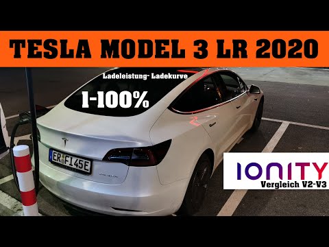 Tesla Model 3 LR - Ionity schneller als Supercharger V3?