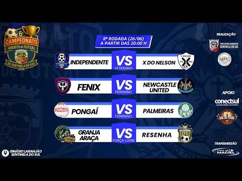 8° RODADA | CAMPEONATO ABERTO DE FUTSAL | SENTINELA DO SUL