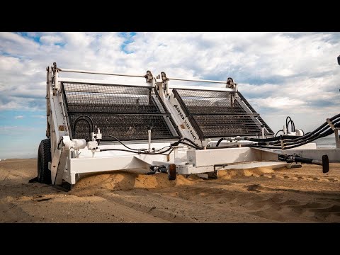 Widest Beach Cleaning Machine in the World | SURF RAKE 600XL in Action