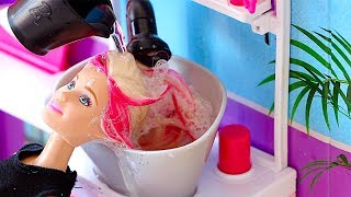 Download lagu Barbie Girl Beauty Salon! How to care and style doll hair! Play Toys! mp3
