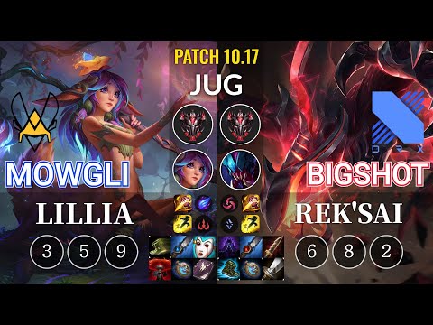 VIT Mowgli Lillia vs DRX BigShot Rek'Sai Jungle - KR Patch 10.17