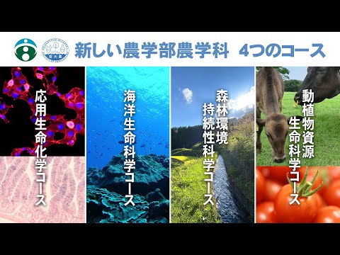 新しい農学部農学科　４つのコース