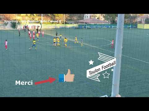 Championnat U14r Sporting club Toulon contre AsCanne Résumé et les buts du Match de football