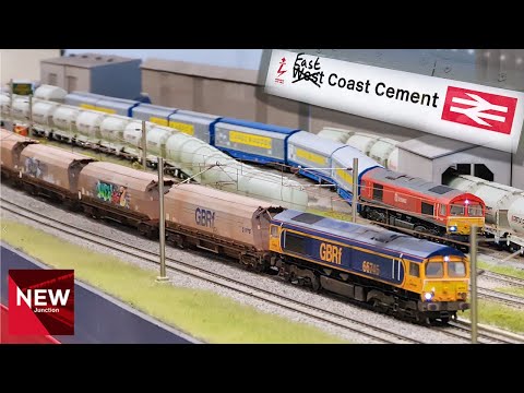'East Coast Cement' running session featuring New Junction rolling stock.
