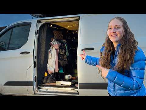Spending the Night Alone in My Van | Winter Van Life