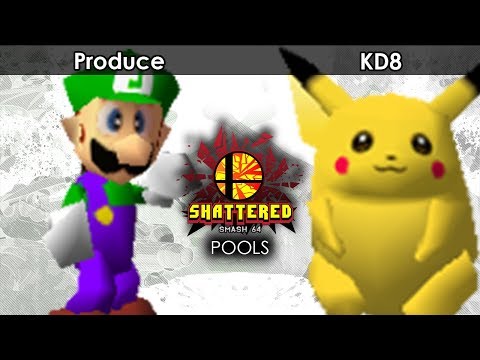 Smash 64: Produce (Luigi/Ness) V 937 | KD8 (Pikachu) - Shattered 86 Tournament SSB64