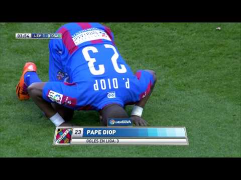 Gol de Diop (1-0) en el Levante UD - Osasuna - HD