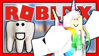 Dental Office Visit Jumping On Teeth Poop Roblox Video Game Play Escape The Evil Dentist Obby Free Online Games - roblox obby escape the evil dentist and his teeth
