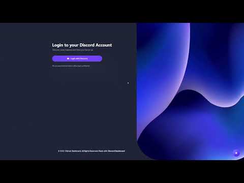 [Demo] Discord bot Dashboard Template