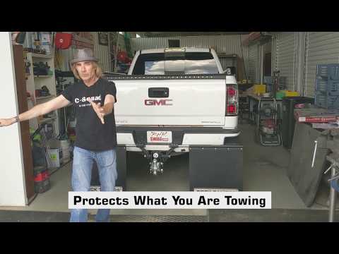 The Down & Dirty on Rock Tamers Trailer Towing Hitch Mud Flaps