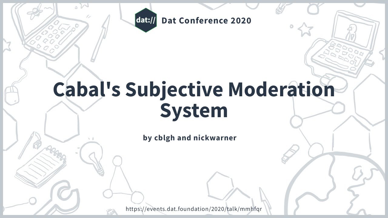 Cabal's Subjective Moderation System