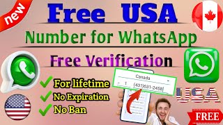 How to Get Free USA And Canada Number for WhatsApp Verification