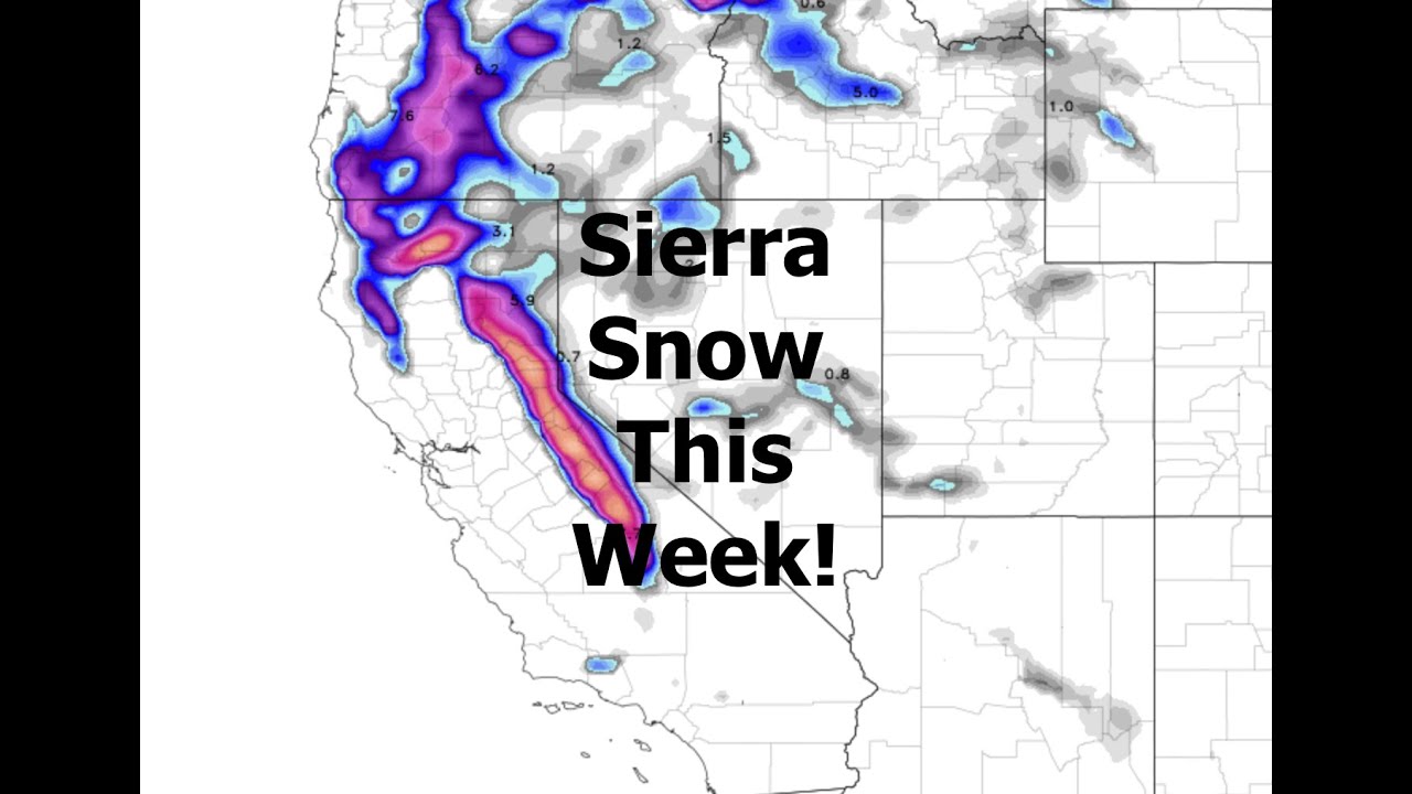 Sierra Snow This Week. A Sunday Weather Briefing For The Week. 3-9-25
