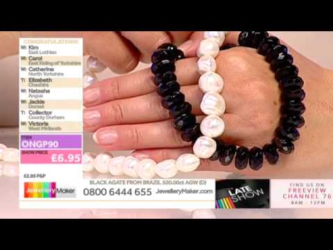 Peach Morganite Plain Rounds on the JewelleryMaker Late Show 6-8-15