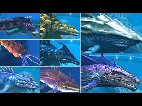 ALL HYBRID AQUATIC &  ALL VIP AQUATIC. All Max Level 40 | Jurassic World The Game - Megarchelon