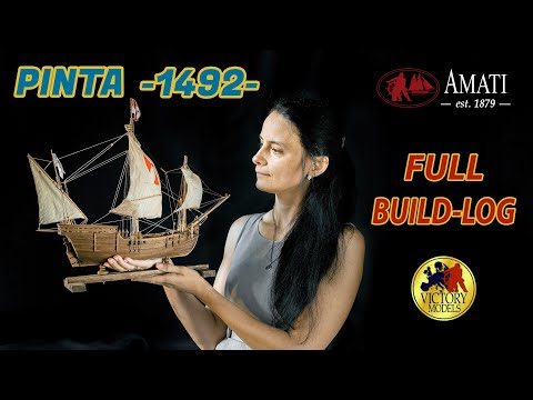 The most charming small ship model which I ever build - caravel Pinta