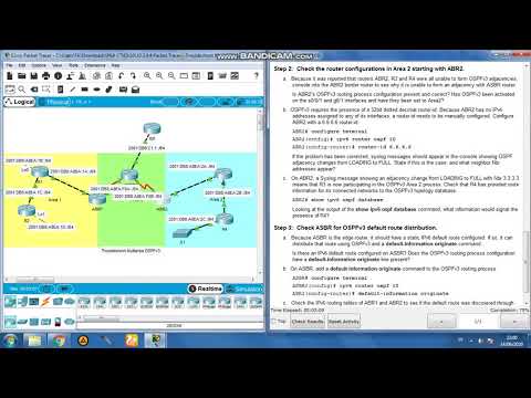 10.2.4.4 Packet Tracer - Troubleshoot Multiarea OSPFv3