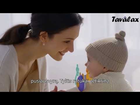 Tavalax 360° reguliuojama kūdikių vaikštynė su AI muzikine žaidimų panele ir tyliais ratukais video