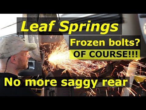 Rear leaf springs - Remove & Replace GMC