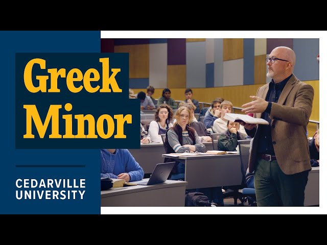 Thumbnail for video titled: Why Study Greek at Cedarville University