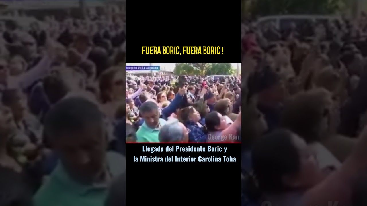 CHILENOS : FUERA BORIC ASESIN* RENUNCIA! #chile #peru #colombia  #gabrielboric #bukele #carabineros