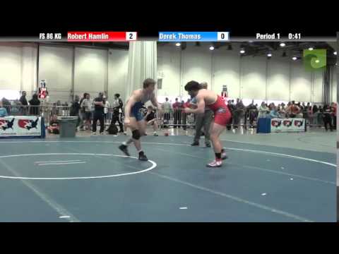 Mens FS FS 86 KG - Robert Hamlin vs. Derek Thomas