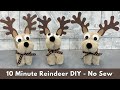 10 Minute DIY Reindeer No Sew Wash Cloth Animals Towel Folding Animals