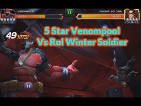 5* Rank 3 Venompool vs Realm Of Legends Winter Soldier | Marvel Contest Of Champions