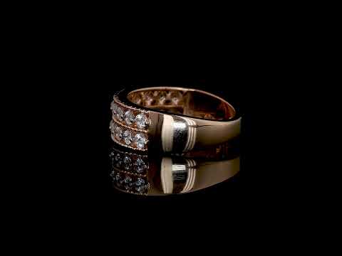 Diamond Studded Gold Ring (SL Made) - Model NLR3120