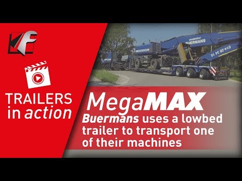 FAYMONVILLE MegaMAX - Buermans uses a lowbed trailer to transport one of their machines