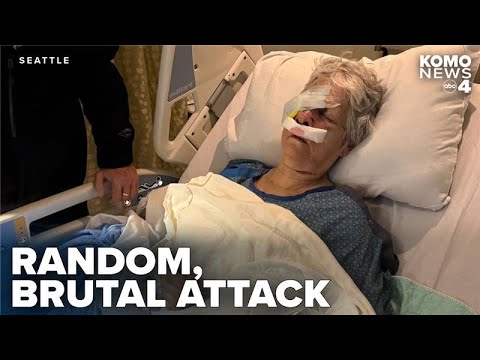 Video shows random attack on 75-year-old woman in downtown Seattle