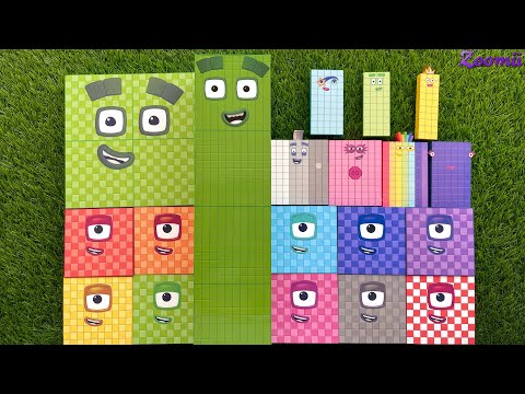Looking for Numberblocks RAINBOW BIG 4000! NEW ASMR - Numberblocks Satisfying Video #46